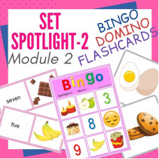 Комплект. Spotlight-2. Module 2. FOOD. Bingo. Domino. Flashcards