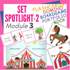 Комплект. Spotlight-2. Module 3. ANIMALS. Flashcards. Domino. Boardgame. Book.