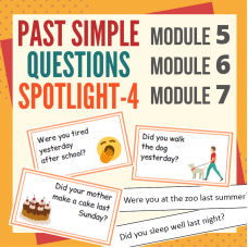 Past Simple. Questions. Spotlight-4