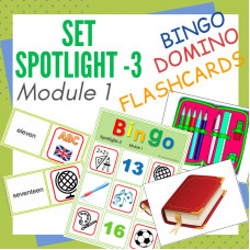 Комплект. Spotlight-3. Module 1. Bingo. Domino. Flashcards