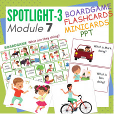 Комплект. Spotlight-3. Module 7. Flashcards. Boardgame. PPT.