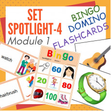 Комплект. Spotlight-4. Module 1. Bingo. Domino. Flashcards