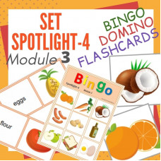 Комплект. Spotlight-4. Module 3. Bingo. Domino. Flashcards